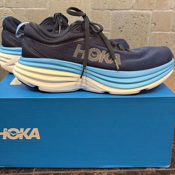 Hoka One One Men\'s Athletic Shoes - Navy and Blue 8D main image 6
